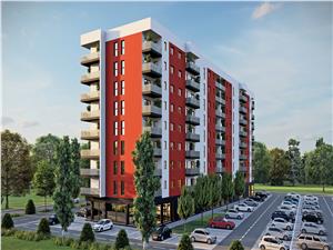 3-room apartment for sale in Sibiu - 10 sqm balcony - M.Viteazu